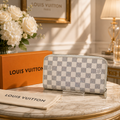 LOUIS VUITTON N60012 Damier Azur Zippy Organizer Long Wallet LV