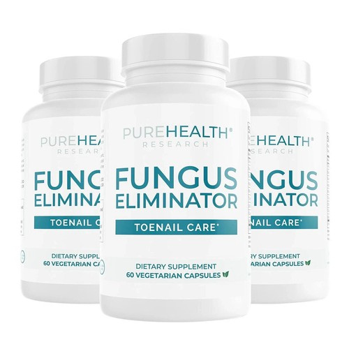 PureHealth Research Fungus Eliminator – Toenail Care with Wormwood, Oregano & Garlic | 3-Pack