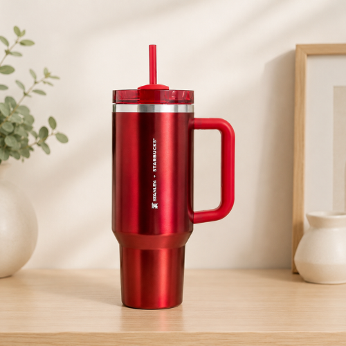 Stanley X Starbucks Limited Holiday Red Quencher Tumbler Flowstate H2.0 40oz