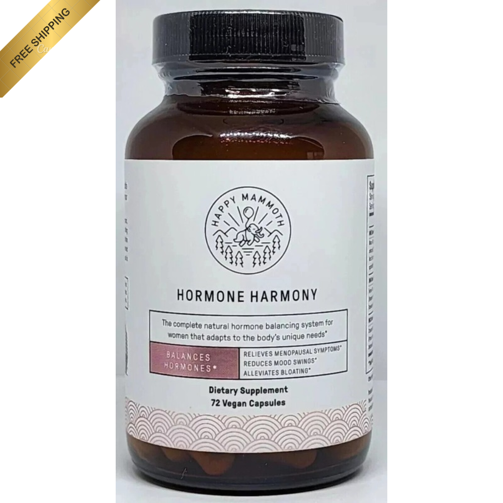 Happy Mammoth Hormone Harmony- Balances Hormones 72 Capsules