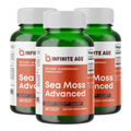 Sea Moss Advanced Superfood Capsules – 1250mg Natural Support for Overall Health, 180 Count (3 Pack)