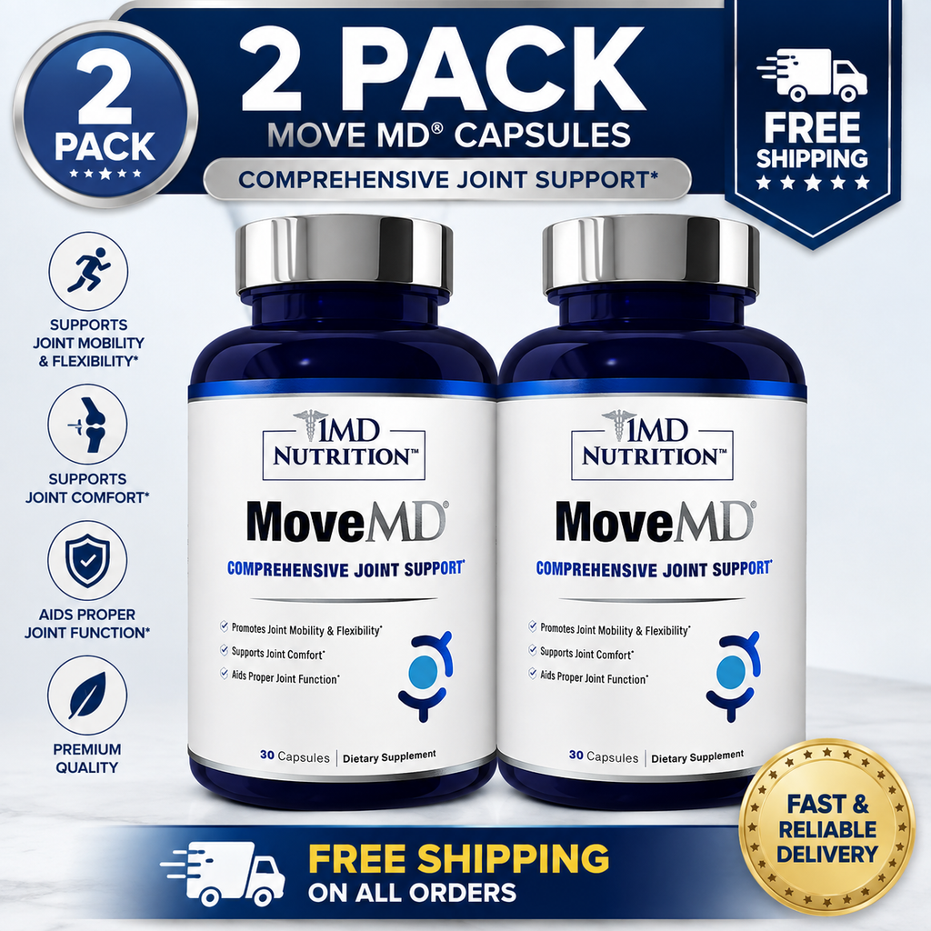 2 pack 1MD Nutrition MoveMD - Joint Health Supplement - Doctor Formulated