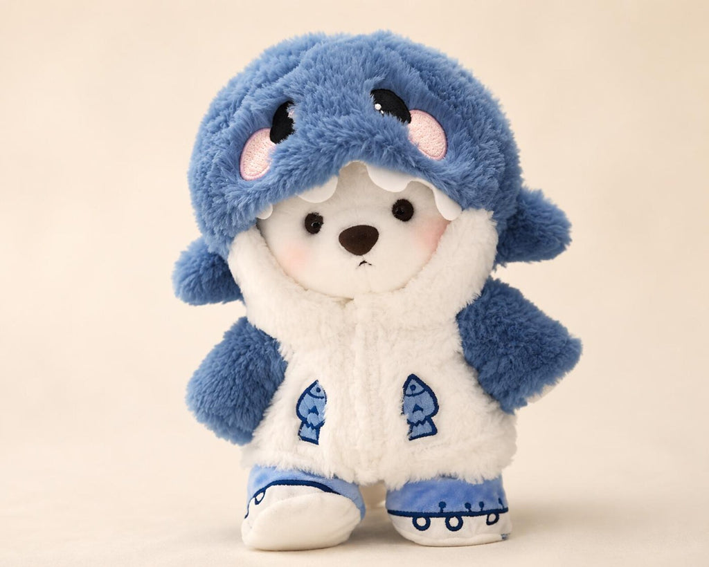 Shark Bear Plush Toy | Soft Cuddly Stuffed Animal, 30cm Doll