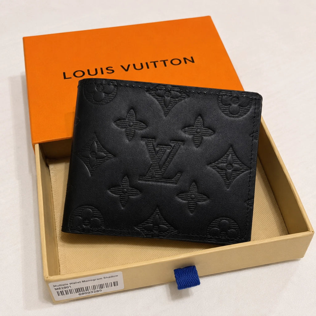 Louis Vuitton Monogram Black Bifold Men's Wallet