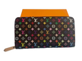 LOUIS VUITTON Monogram Multicolor Takashi Murakami Zippy Long Wallet- Black
