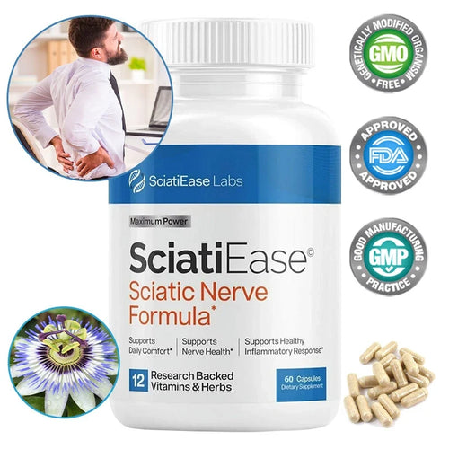 2 PACK SciatiEase Labs Sciatic Ease Nerve Formula - Nervous System Health