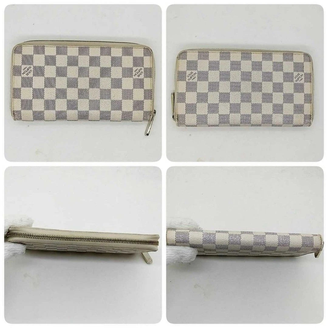 LOUIS VUITTON N60012 Damier Azur Zippy Organizer Long Wallet LV