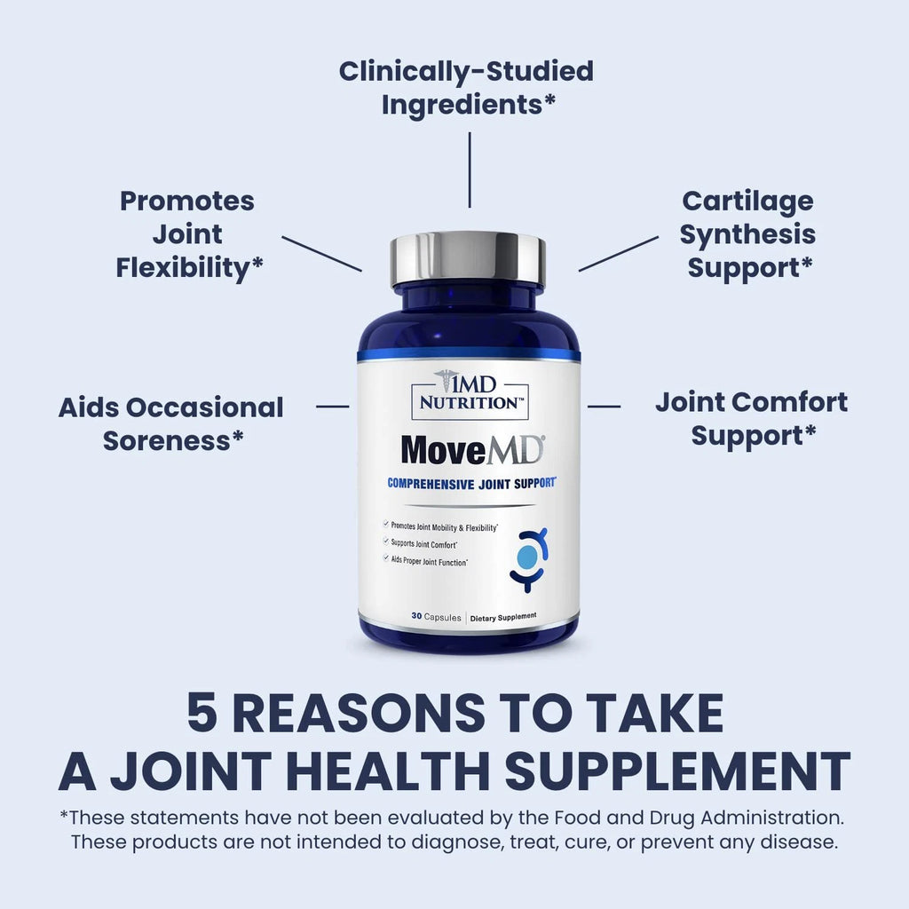 2 pack 1MD Nutrition MoveMD - Joint Health Supplement - Doctor Formulated