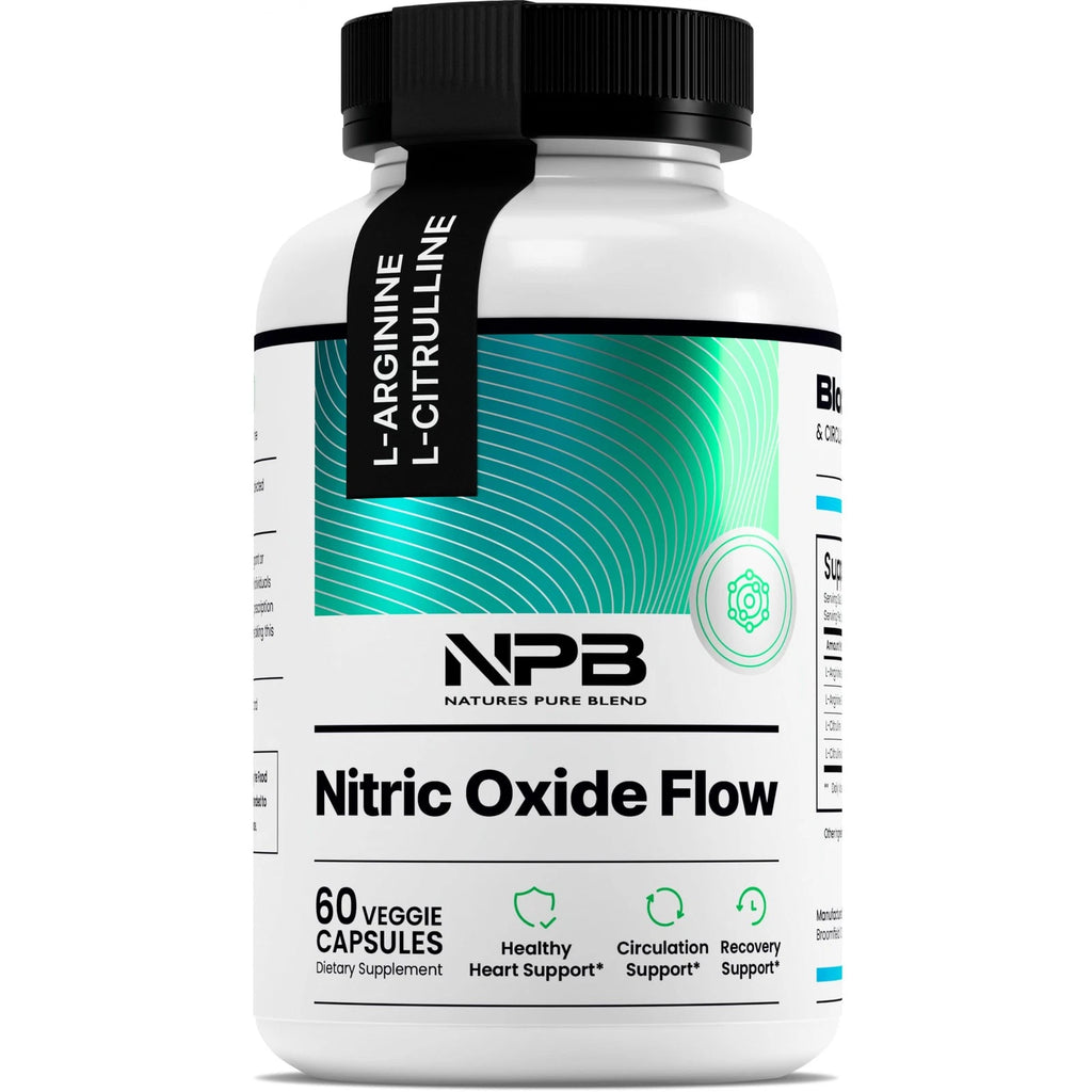 Nature's Pure Blend Nitric Oxide Supplement L-arginine and L-citrulline Vitamin Capsule