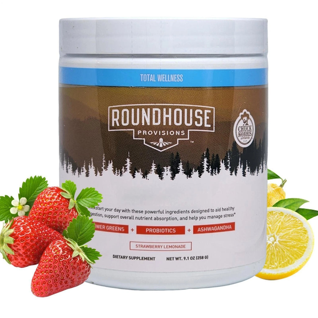 Roundhouse Provisions Morning Kick Powder Strawberry Lemonade 9.1 OZ