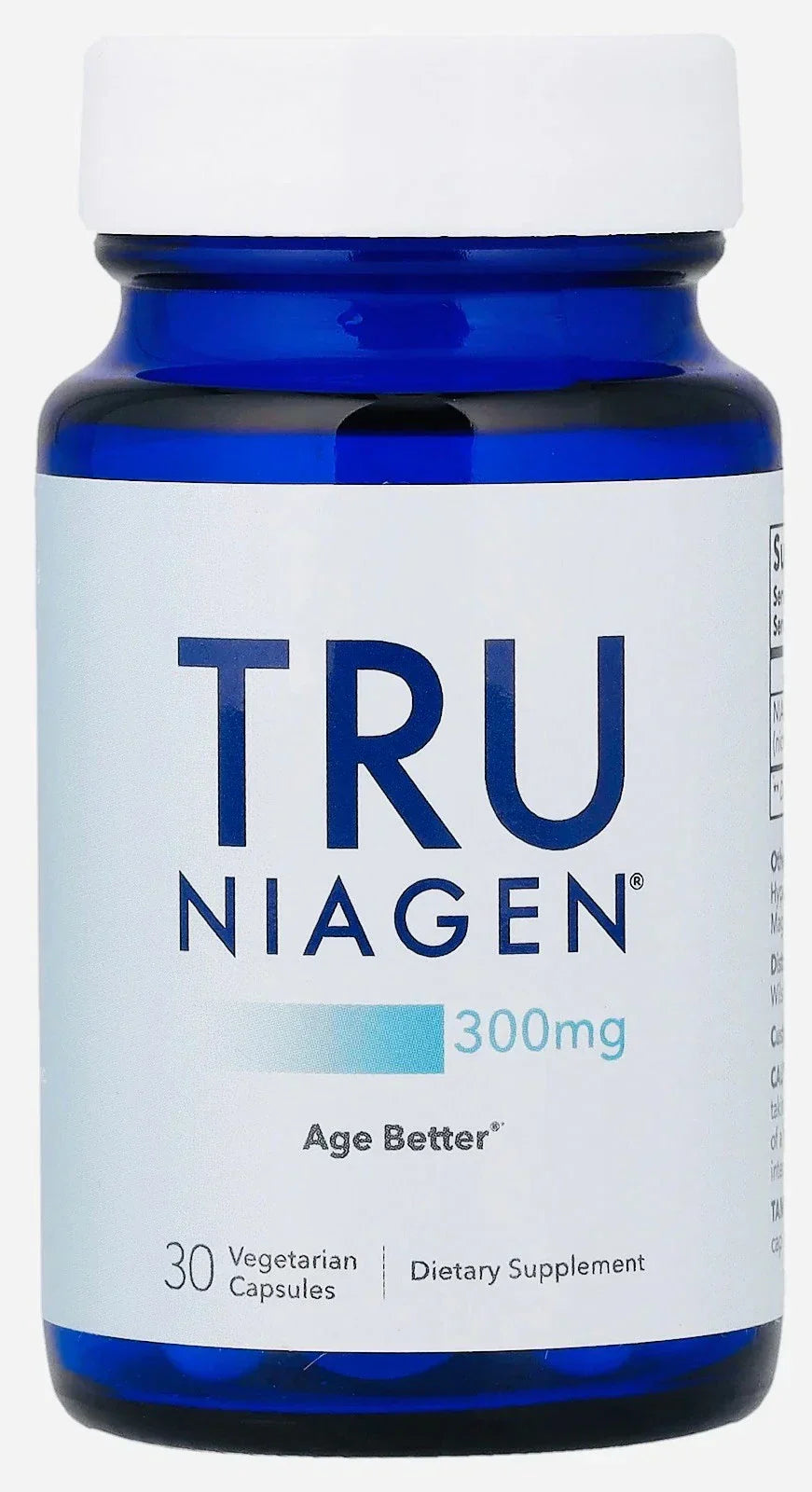 TRU NIAGEN NAD+ Supplement 300Mg X 30 Capsules