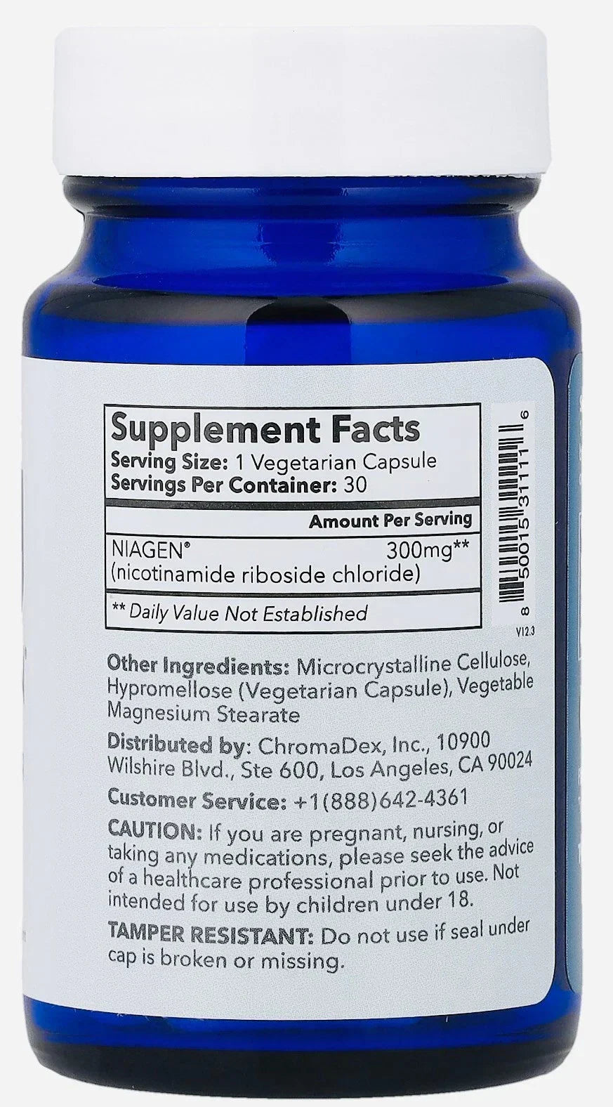 TRU NIAGEN NAD+ Supplement 300Mg X 30 Capsules