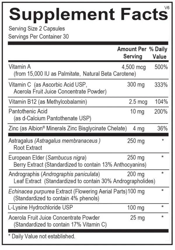 Viracid Immune Support Supplement 60 Caps....